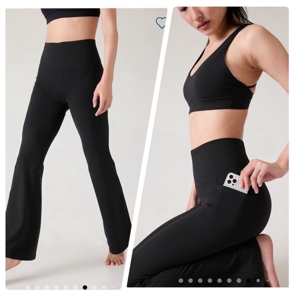 Athleta Flare salutation stash Pants